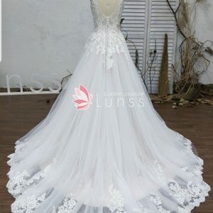 Custom wedding dress